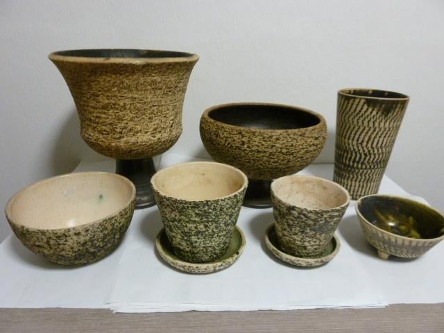 Keramiek/aardewerk vaas // cache-pot Berkenbast, Ophalen