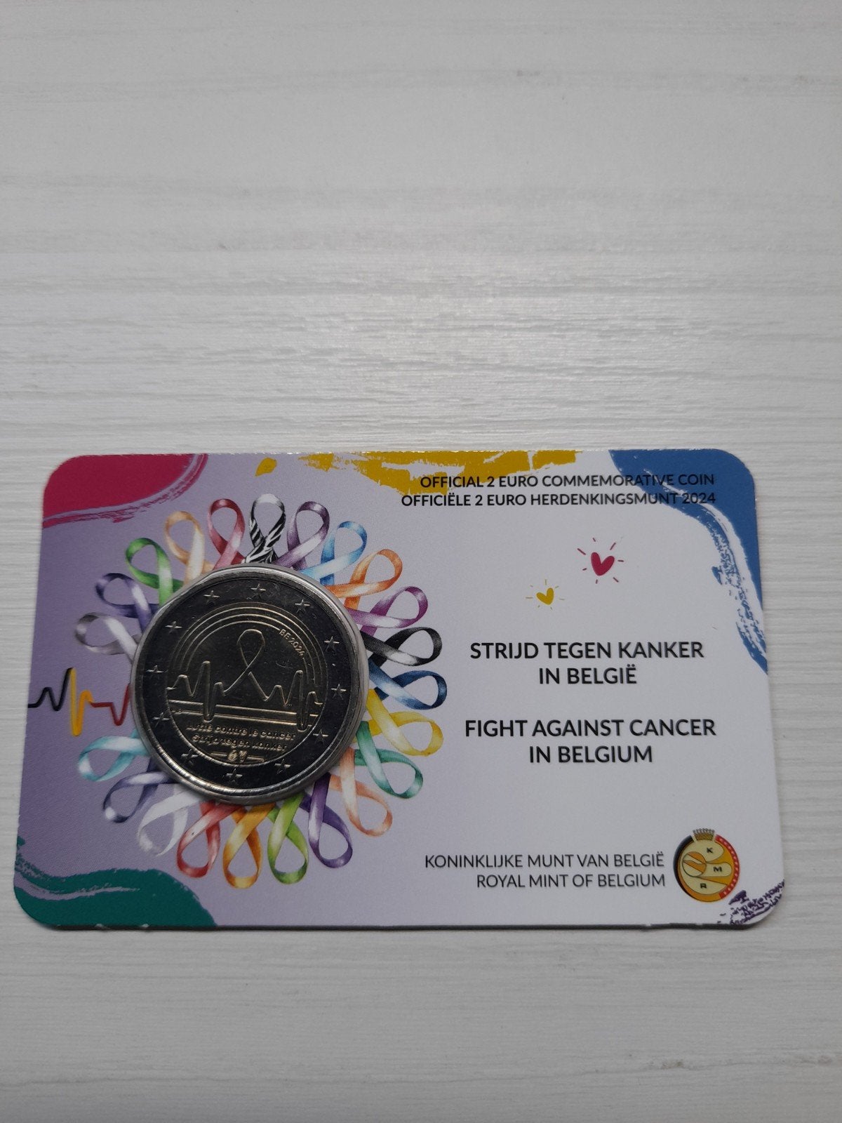 coincard 2 euro herdenkingsmunt  belgie 2024, Ophalen of Verzenden, 2 euro