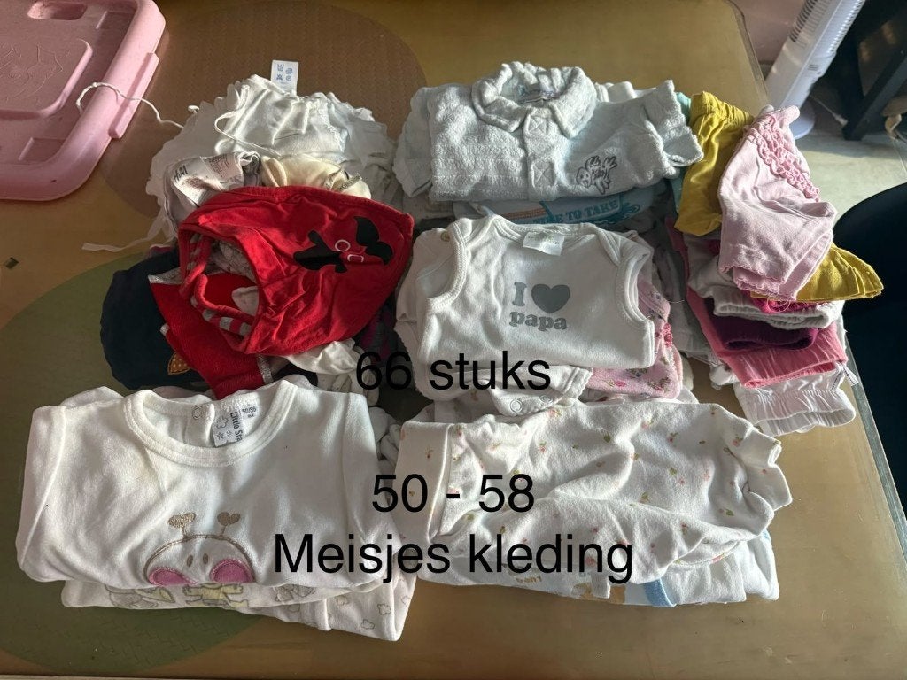 Groot kledingpakket baby meisje maat 50–58 – 66 stuks, Kinderen en Baby's, Ophalen of Verzenden, Gebruikt, Maat 50