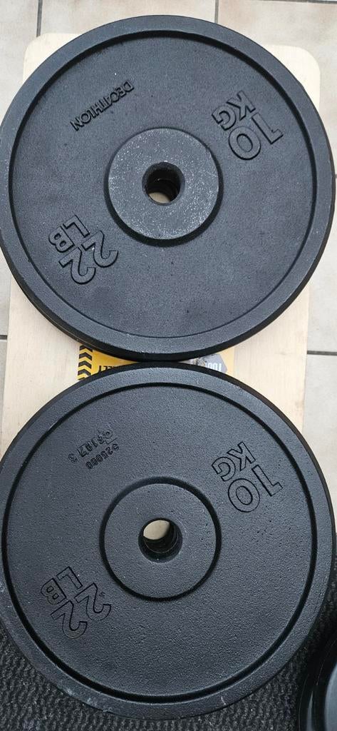 2 keer Halterschijf voor krachttraining 10 kg (Mechelen), Ophalen