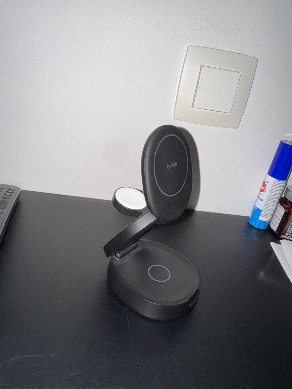 Belkin boostcharge 3-1, Télécoms, Téléphonie mobile | Chargeurs pour téléphone, USB-C, Comme neuf, Enlèvement, Station de charge