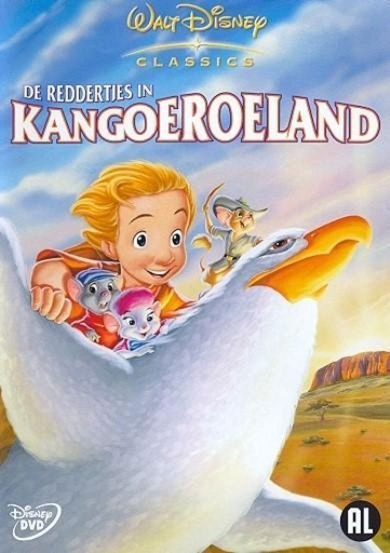 Disney dvd - De reddertjes in kangoeroeland, Ophalen of Verzenden, Animatie