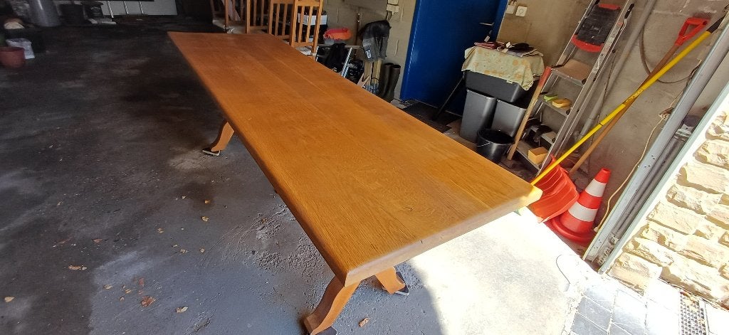 Table en chêne massif, Comme neuf, Enlèvement, 50 à 100 cm, Chêne