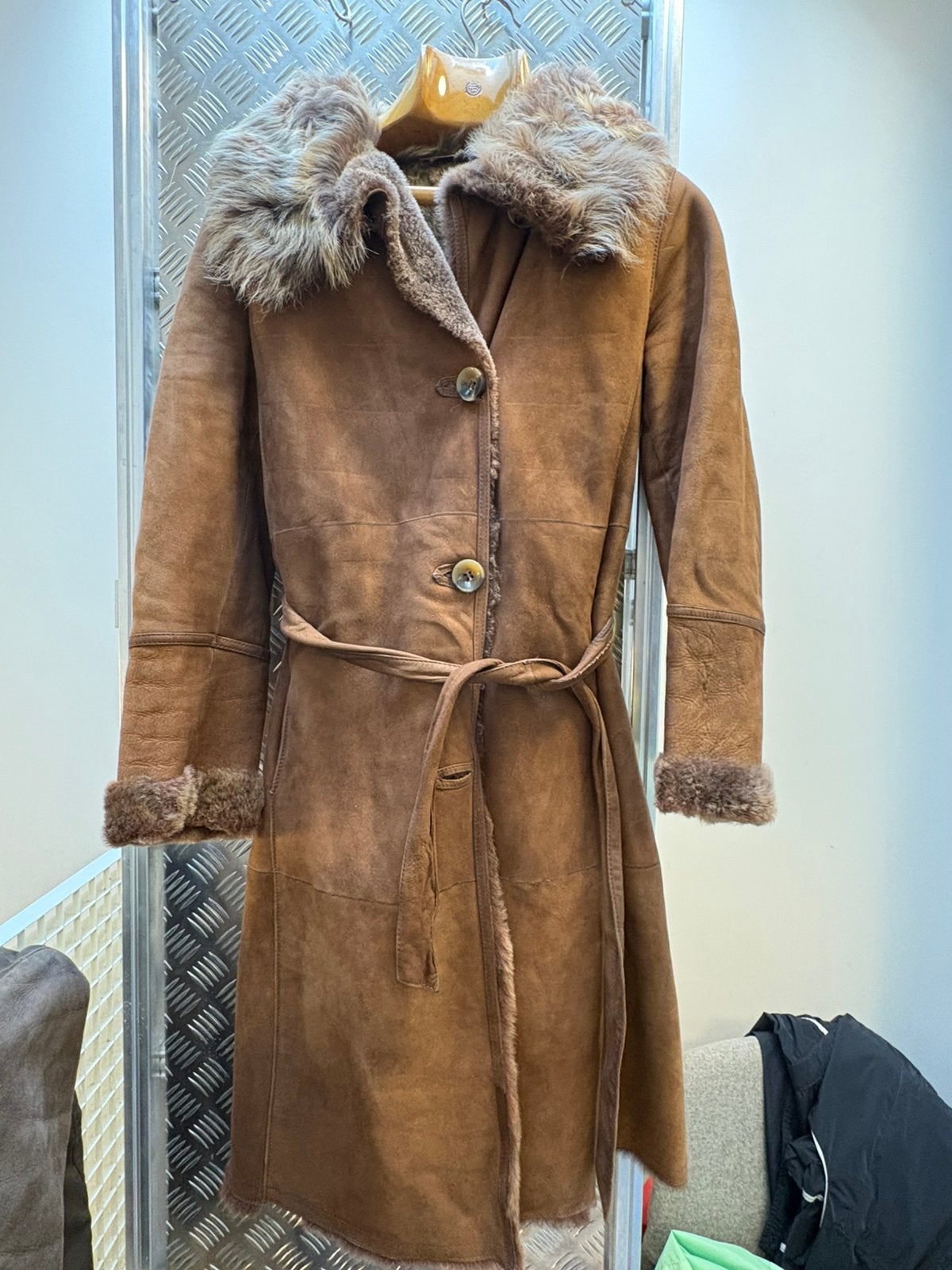 Manteau mouton femme, Enlèvement, Comme neuf, Taille 38/40 (M)
