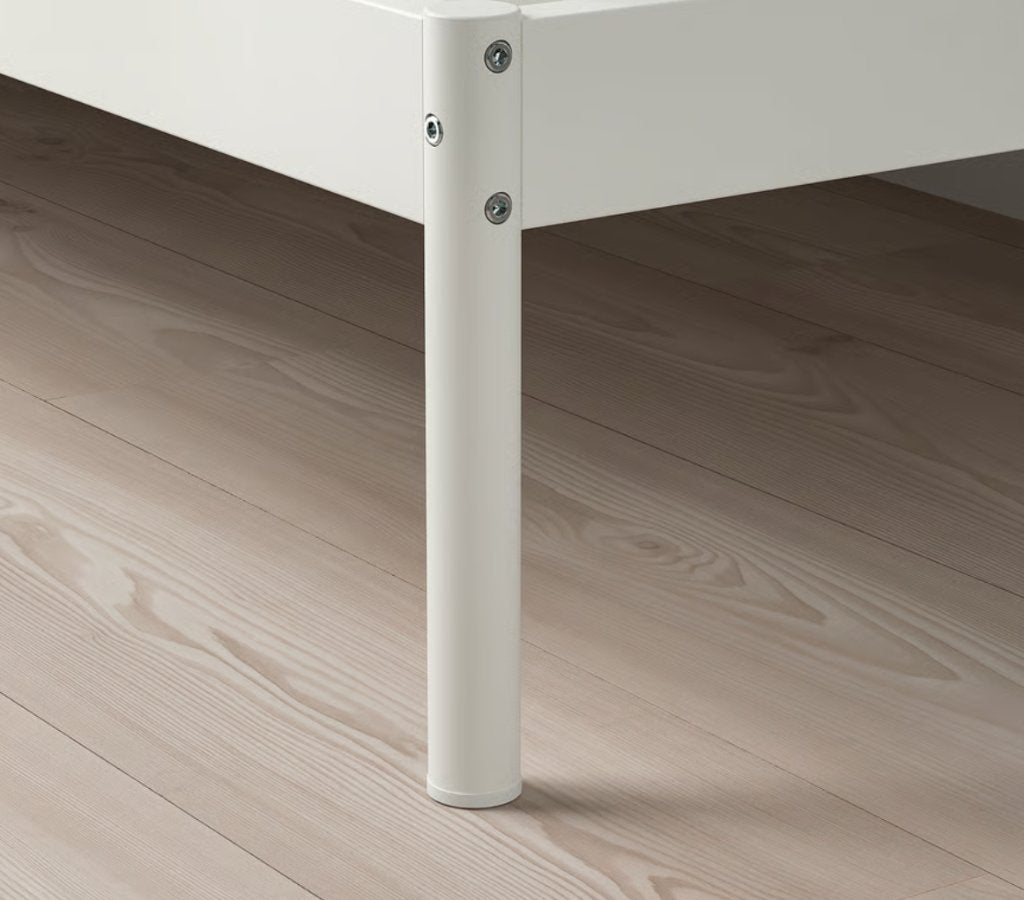 wit bed frame Ikea + lattenbodems, Ophalen, Overige materialen, Wit, 200 cm