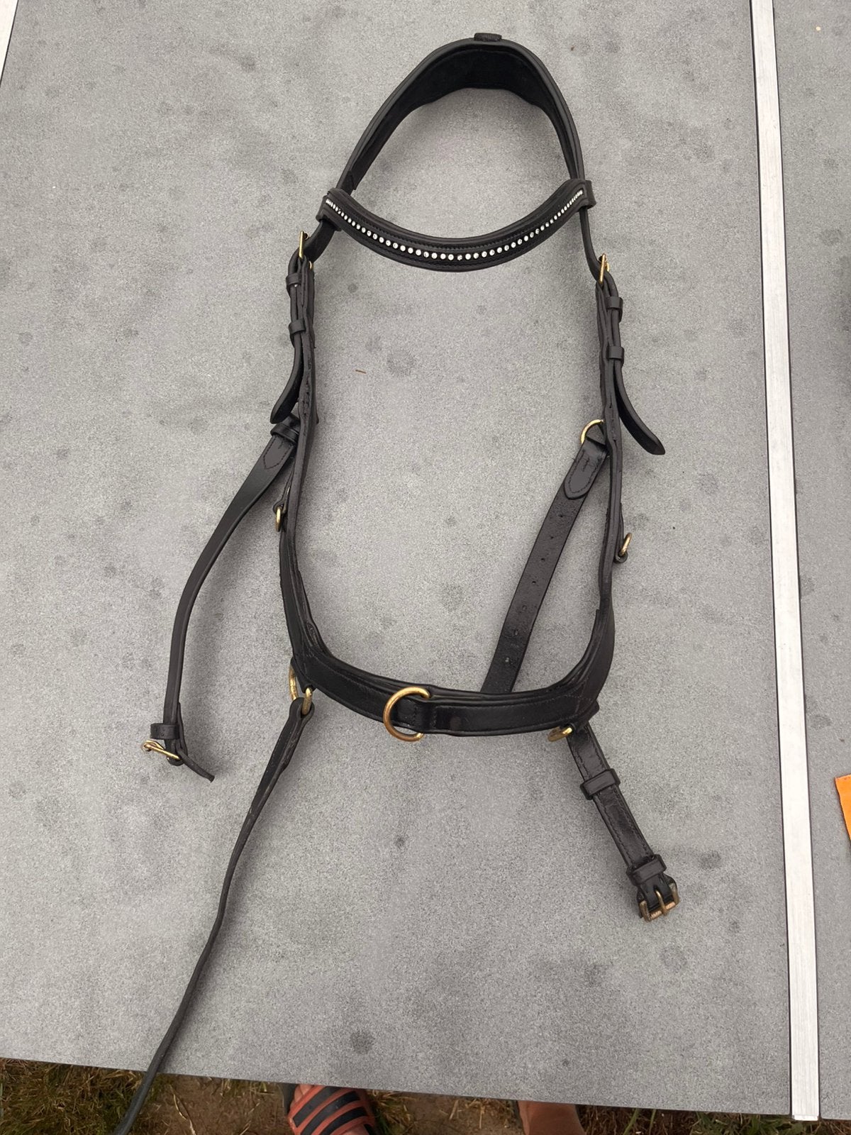 Hoofdstel micklem bridle full, Dieren en Toebehoren, Ophalen, Zwart, Anatomisch gevormd, Full