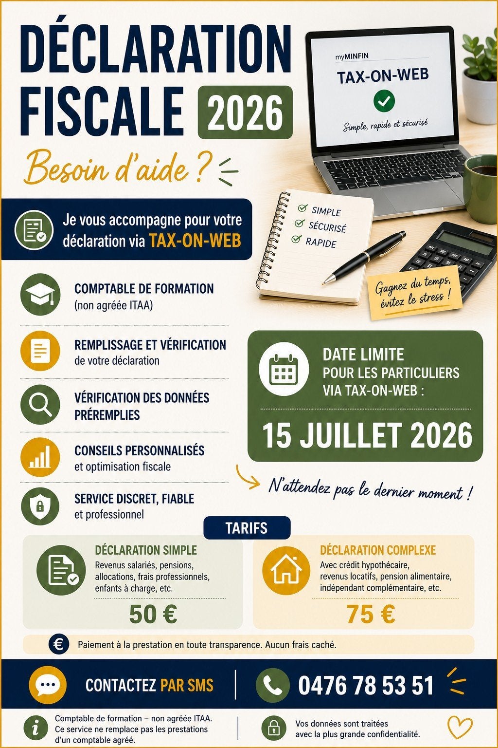 DÉCLARATION FISCALE 2026