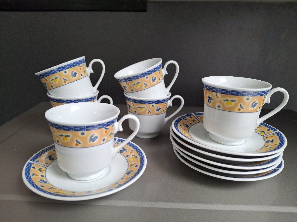 kleine koffietassen, Ophalen