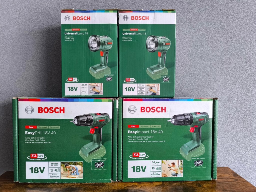 Lot Bosch 18V gereedschap, Doe-het-zelf en Bouw, Ophalen of Verzenden, Zo goed als nieuw, Accuboormachine, Bosch
