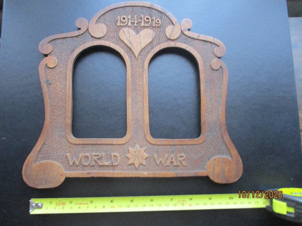 Trench-Art fotolijst, Ophalen of Verzenden