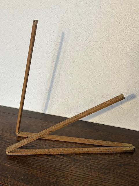 Vintage Schuil vouwmeter, plooimeter, Ophalen