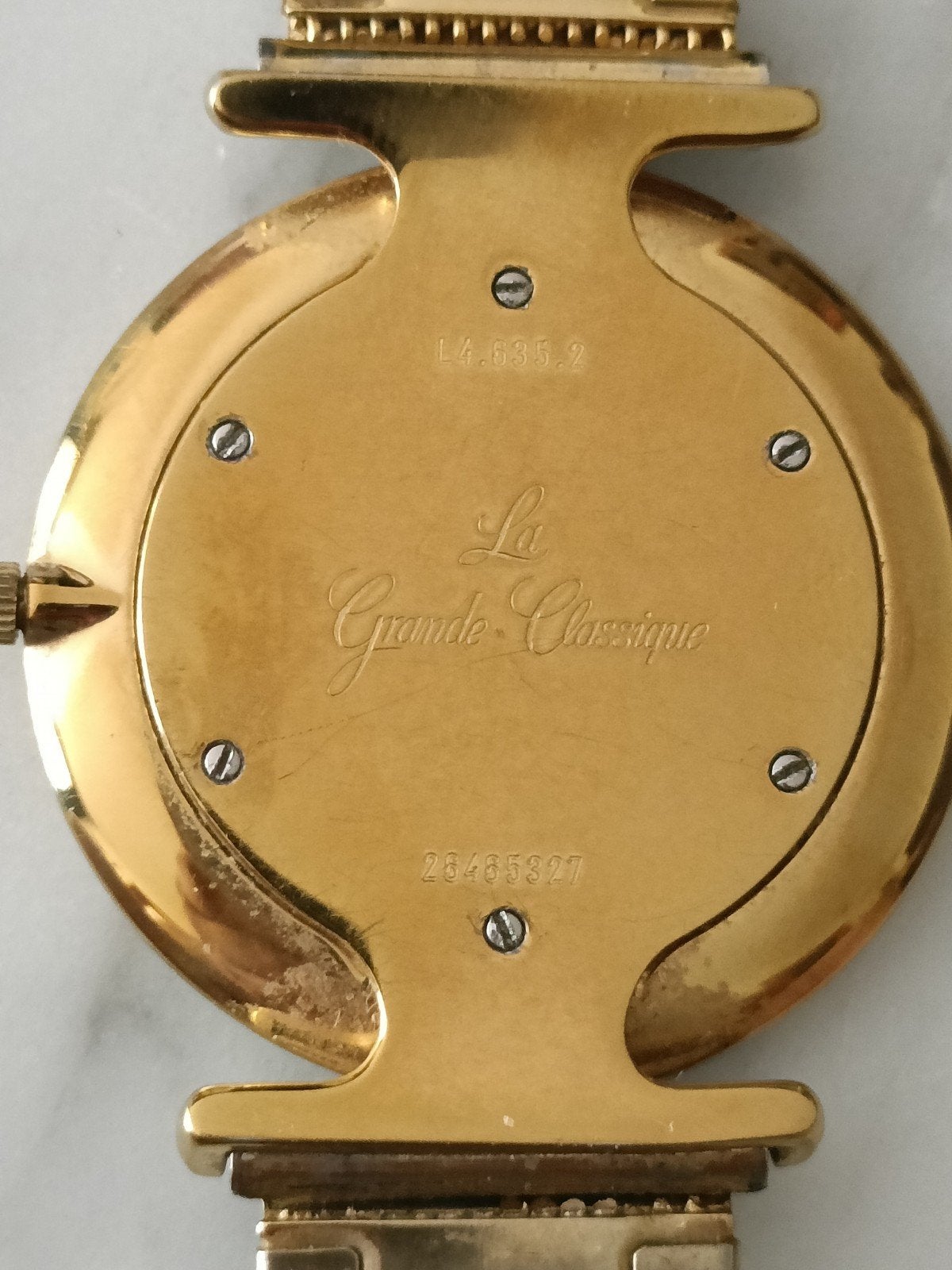 Longines Grande Classique plaqué or 18K. Verre saphir 33mm, Enlèvement, Or, Or