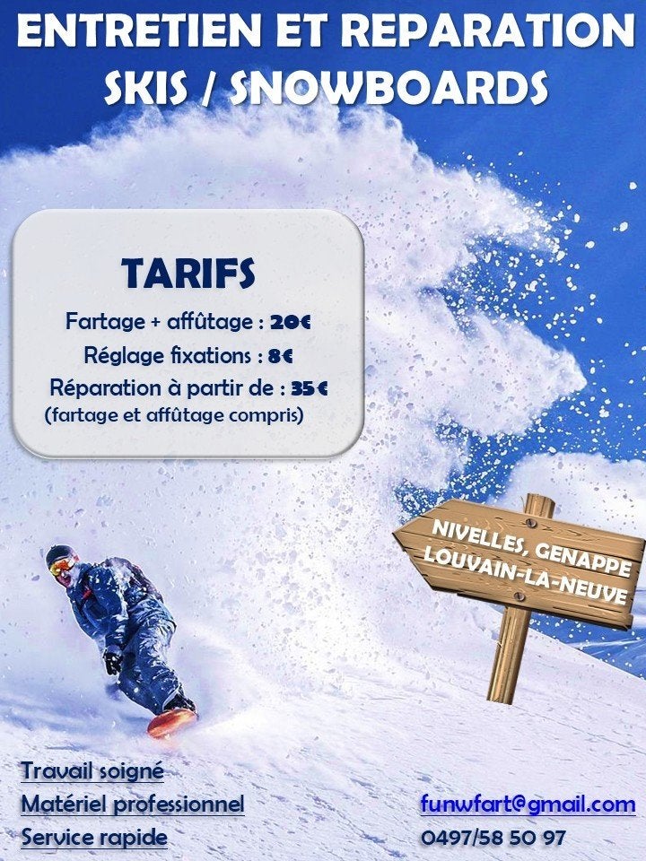 Entretien ski & snowboard – fartage, affûtage – prêt à rider, Enlèvement, Ski, Skis