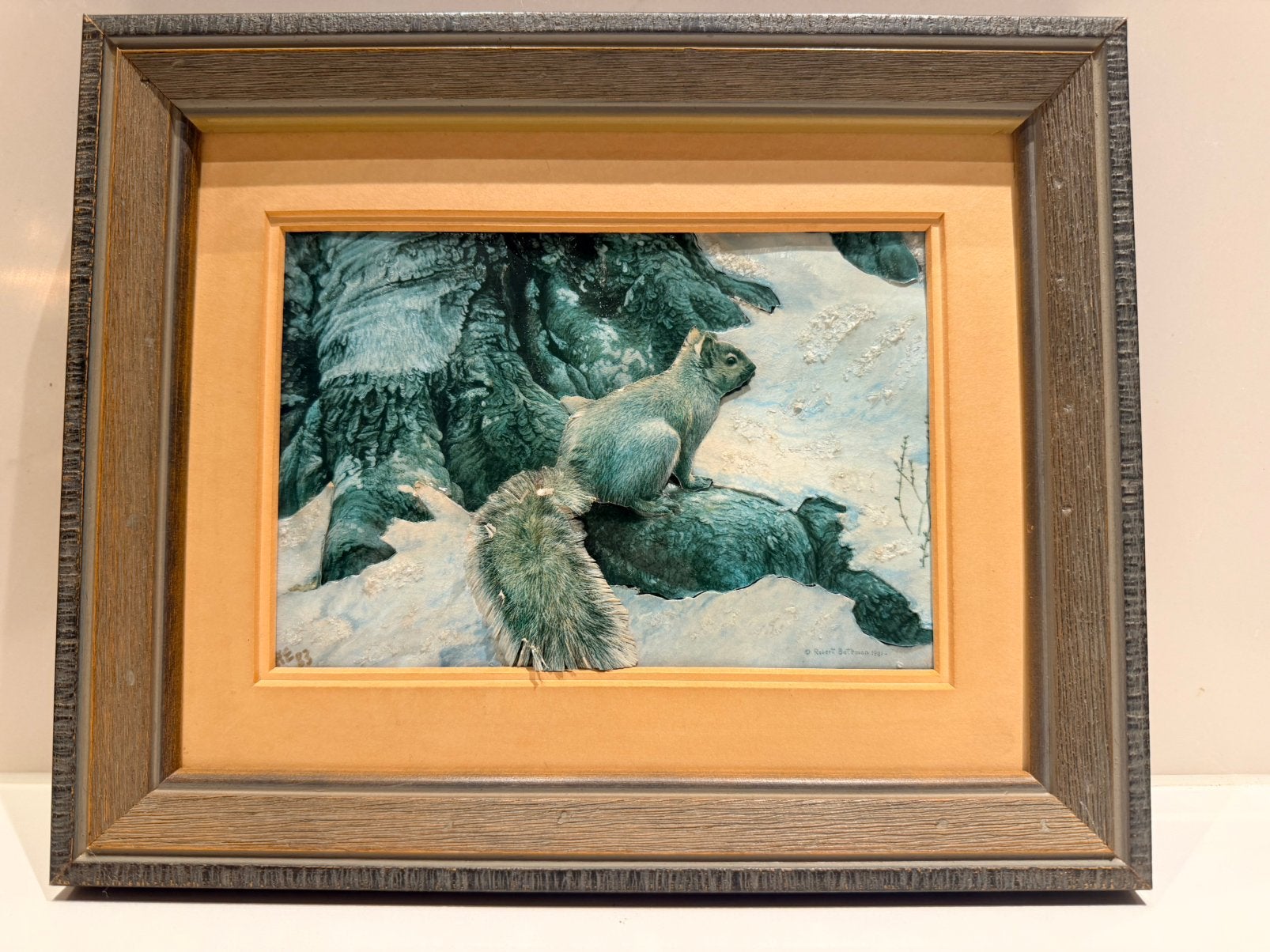 Impression artistique sur l'écureuil Robert Bateman (1981), Enlèvement ou Envoi, Encadré