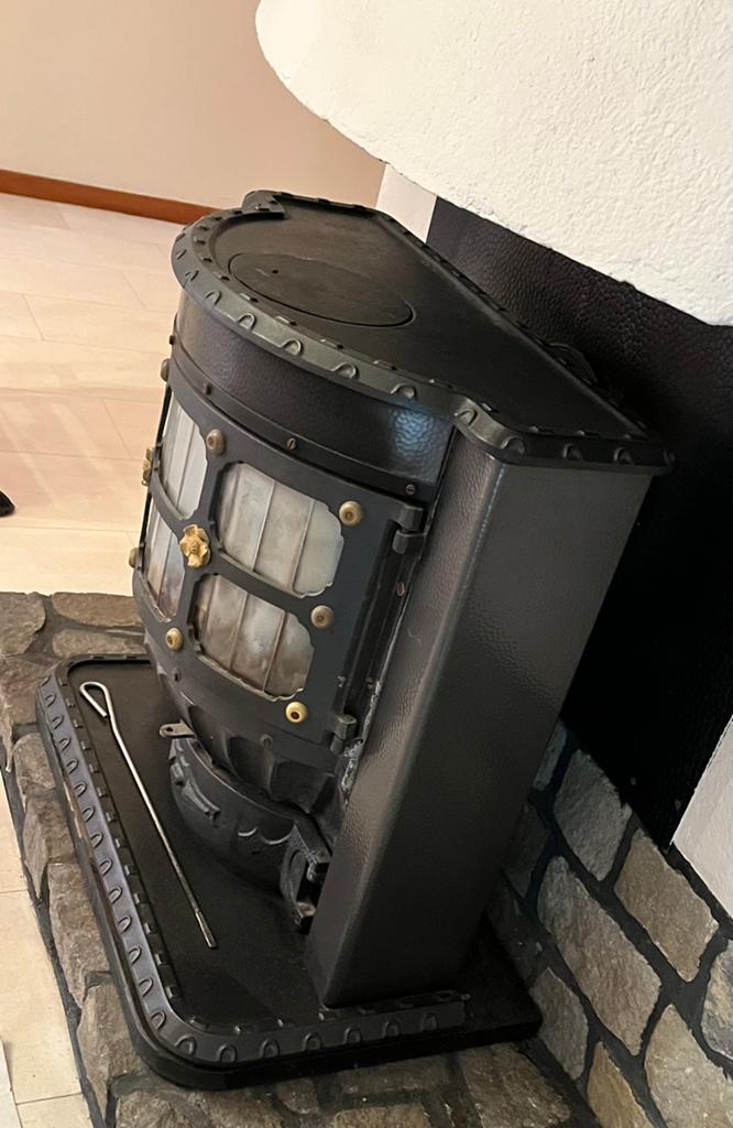 Gietijzeren kachel, Huis en Inrichting, Kachels, Ophalen, Gebruikt, Hout, Kolenkachel