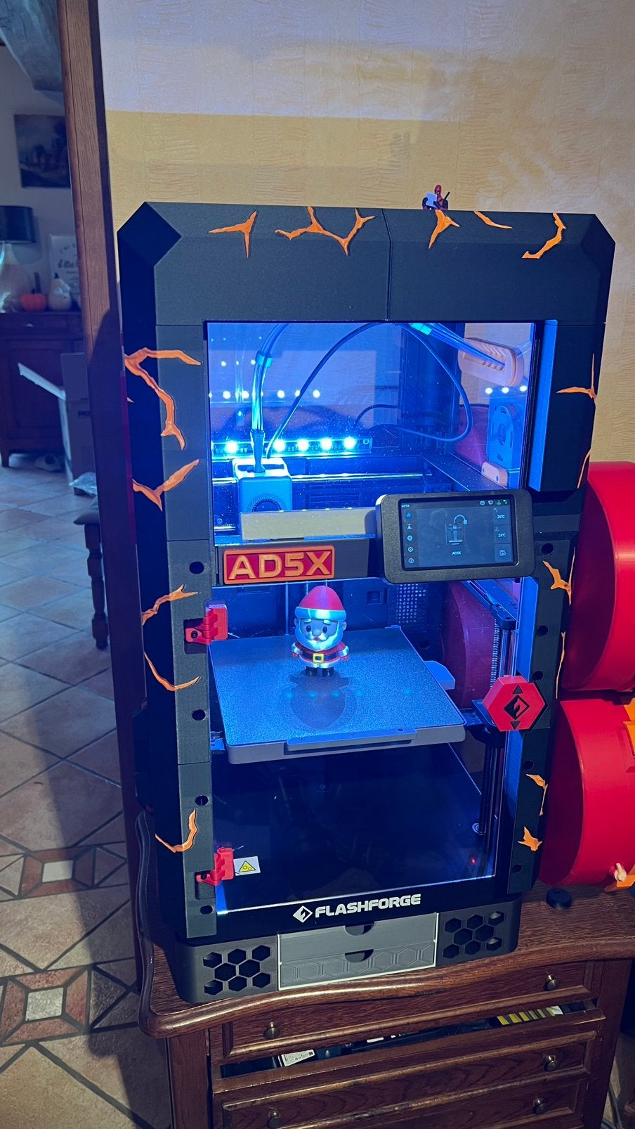 Imprimante 3D FlashForge AD5X avec boitier et réhausseur, Wi-Fi intégré, Flashforge, 3 ou plus, Comme neuf