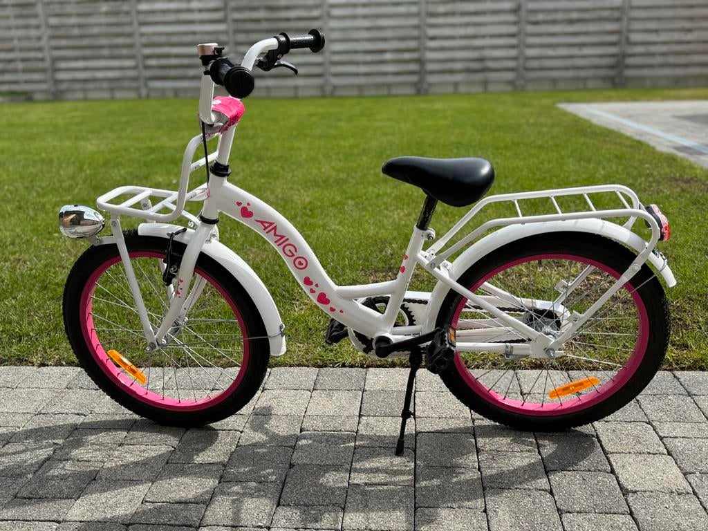 Meisjesfiets / kinderfiets vanaf 6jaar velo enfant fille, Fietsen en Brommers, Ophalen, Zo goed als nieuw, Terugtraprem, 20 inch
