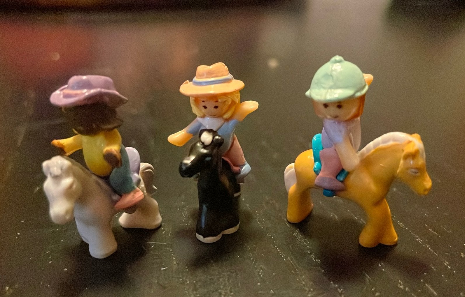 Polly Pocket vintage 1994 - 3 horses and puppets, Ophalen, Zo goed als nieuw
