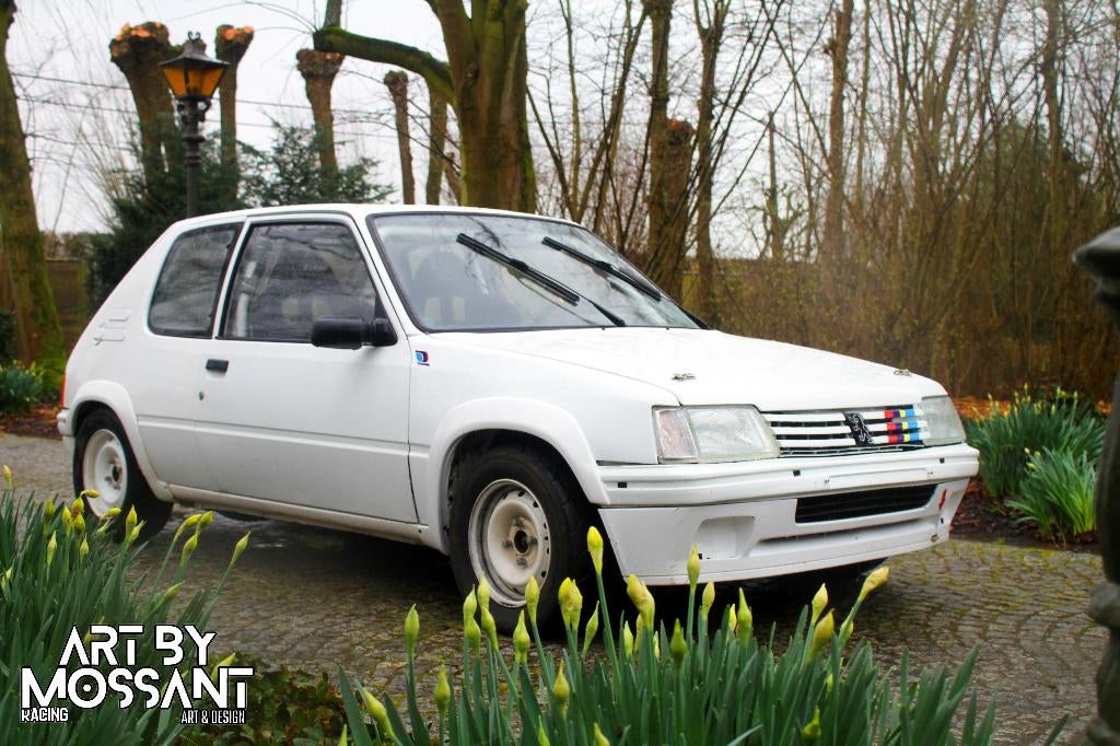 Peugeot 205 Rallye, Voorwielaandrijving, Zwart, Overige bekleding, Wit