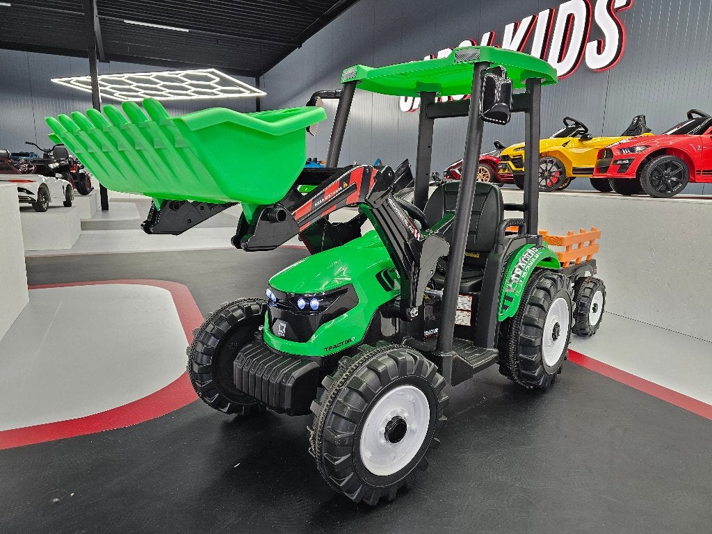 Kindertractor met aanhanger - 24 volt - voor lader - met RC, Enlèvement ou Envoi, Neuf, Télécommande