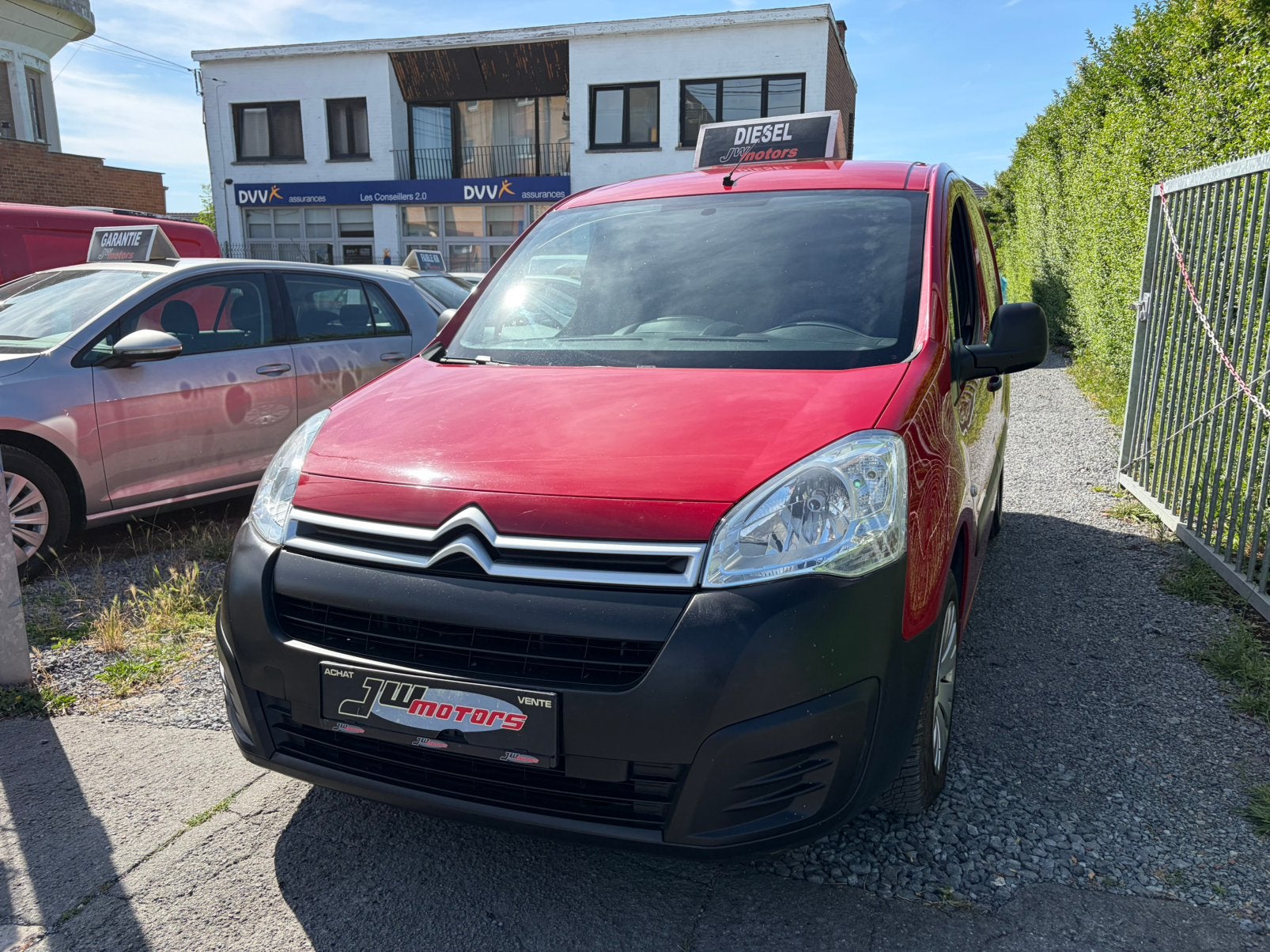 CITROEN BERLINGO1.6HDI 100CV**EURO6B**UTILITAIRE**, Autos, Rouge, Achat, Entreprise, Boîte manuelle