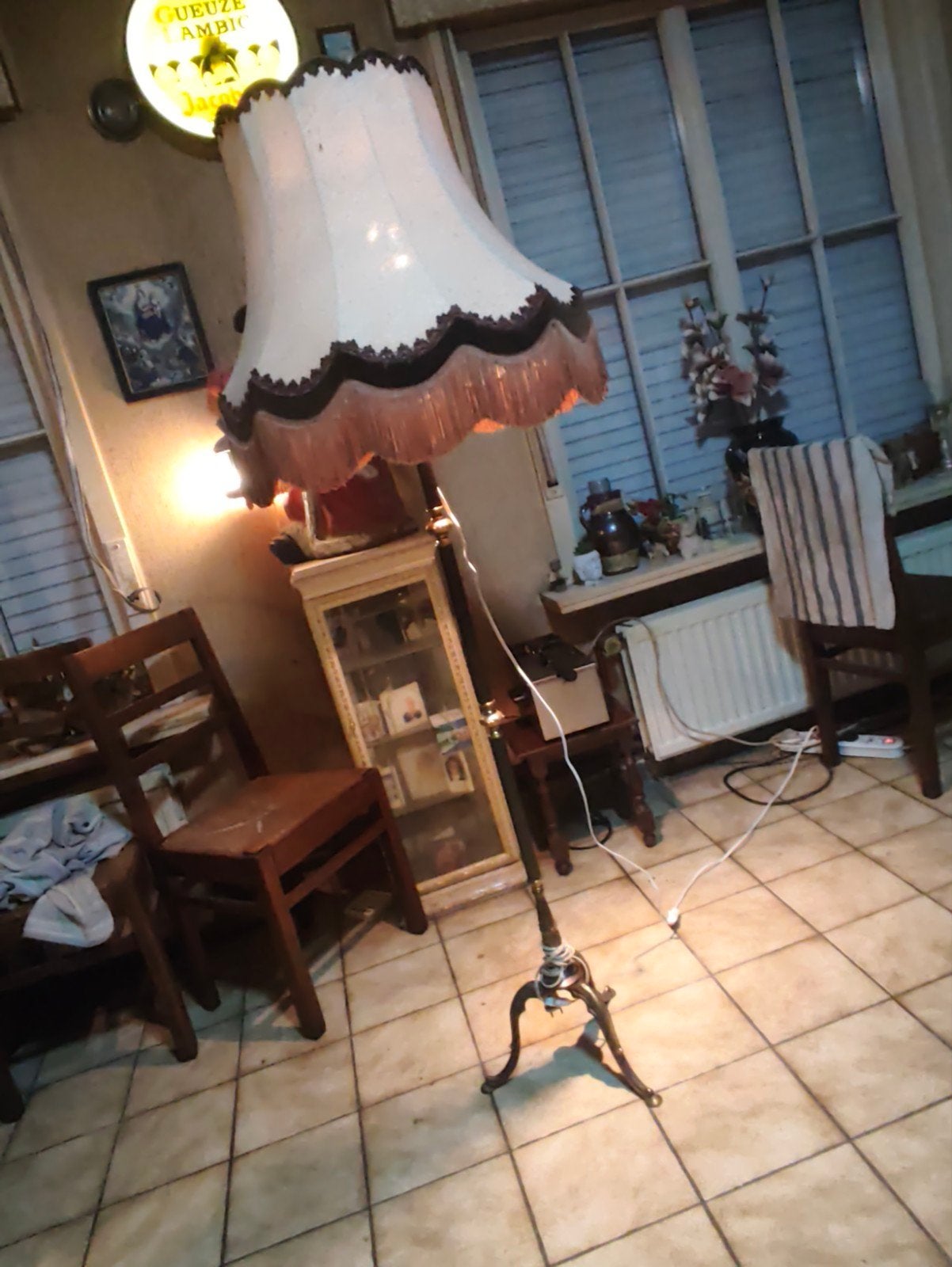 staande lamp, Ophalen
