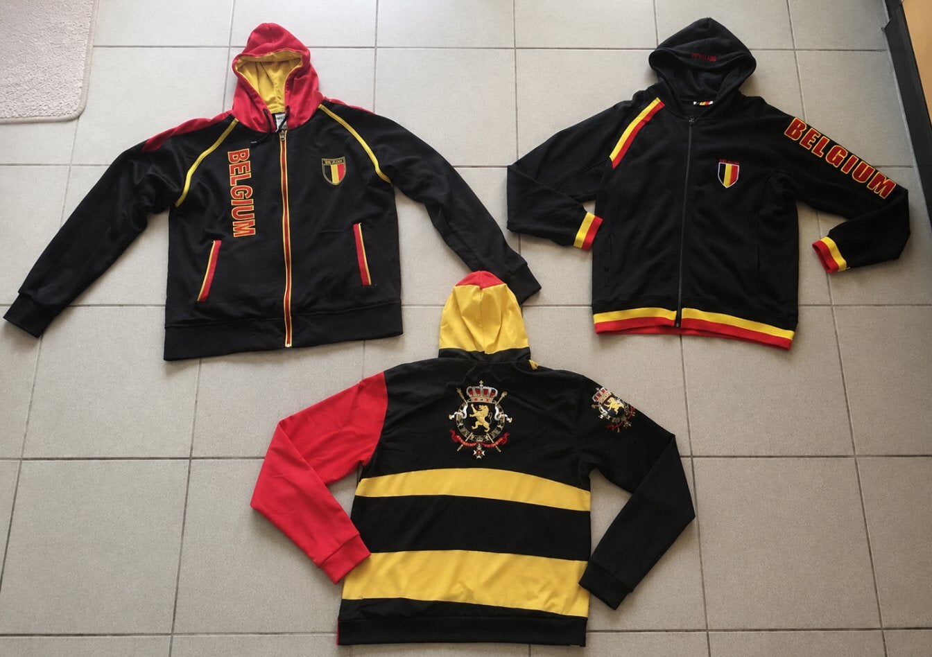 3 X „Belgium” hoodies, Kleding | Heren, Jassen | Zomer, Ophalen, Gedragen, Zwart