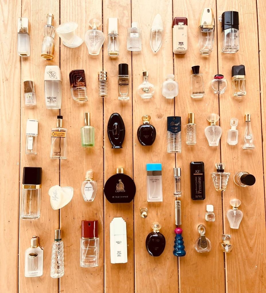 flacons de parfum vintage vides de YSL, Dior, Lancôme, Gucci, Enlèvement, Utilisé, Bouteille de parfum