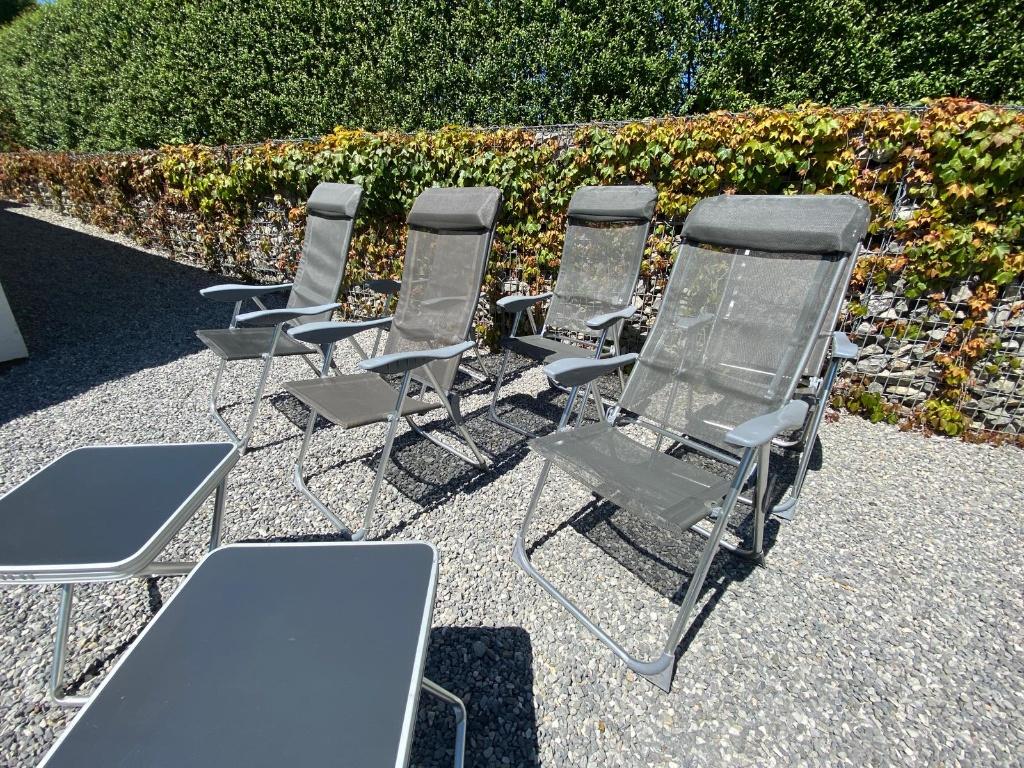 6 Sièges de camping + 2 tabourets (petite table apéro), Caravanes & Camping, Enlèvement, Utilisé, Chaise de camping