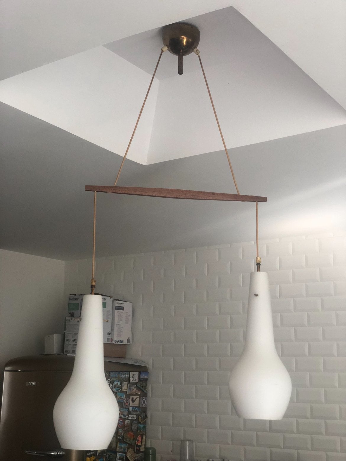Lustre vintage scandinave, Enlèvement, Comme neuf