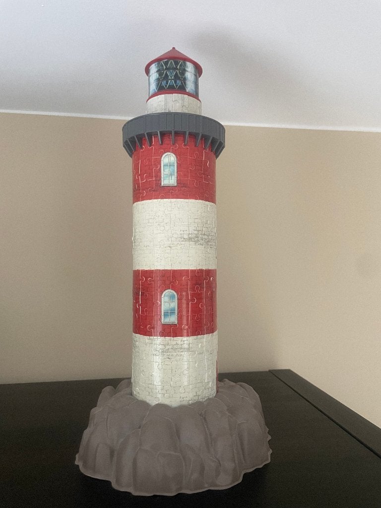 Puzzle 3D Ravensburger – Phare Côtier Rouge et Blanc, Hobby en Vrije tijd, Denksport en Puzzels, Gebruikt, Rubik's of 3D-puzzel