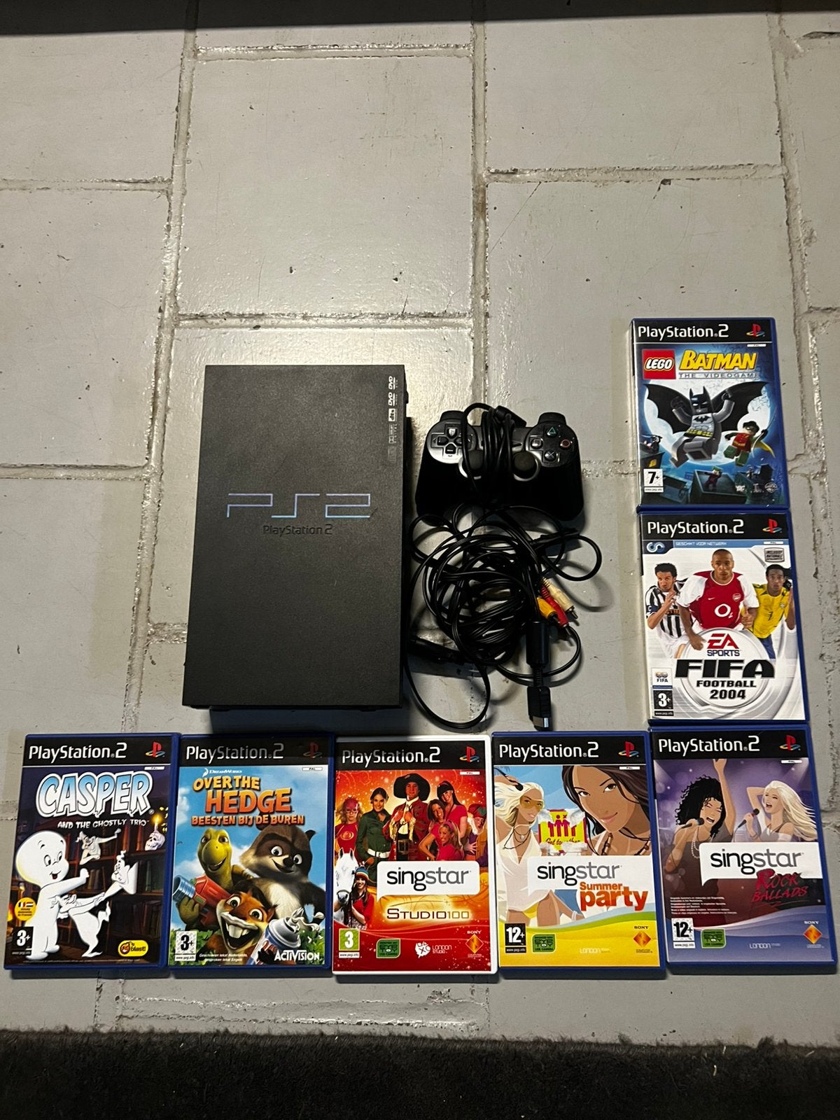 Playstation 2 Fat + controller + 7 spellen, Games en Spelcomputers, Spelcomputers | Sony PlayStation 2, Ophalen of Verzenden, Zo goed als nieuw