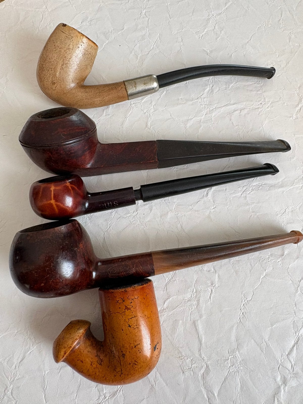 Lot de 5 pipes anciennes – pipes françaises / Saint-Claude, Collections, Enlèvement ou Envoi, Utilisé, Autres types