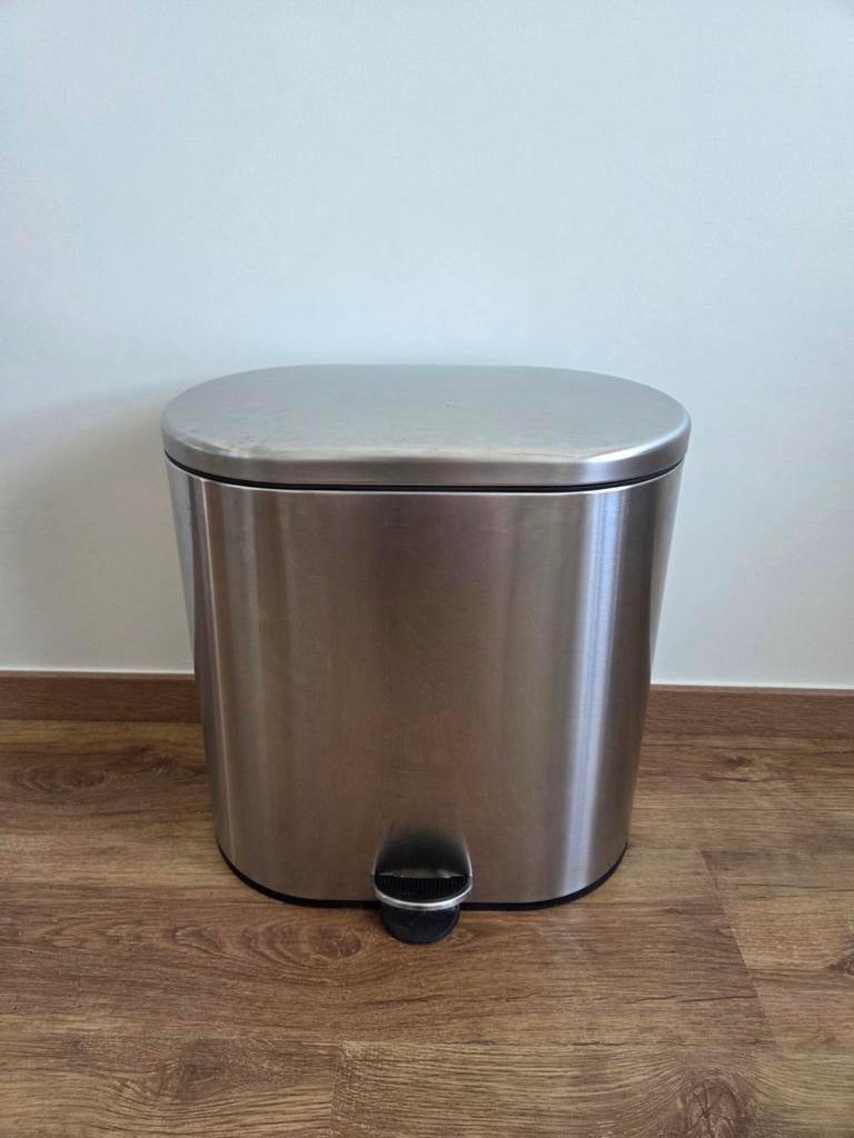 Dubbele vuilnisbak van Ikea, Huis en Inrichting, Woonaccessoires | Prullenbakken, Ophalen, Overige materialen, Met pedaal, Minder dan 50 cm