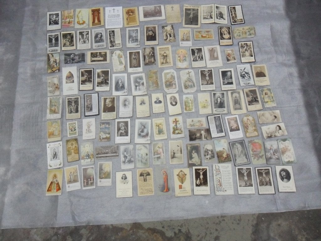 Vintage important lot d'images pieuses état voir photos, Enlèvement ou Envoi, Utilisé, Image, Christianisme | Catholique