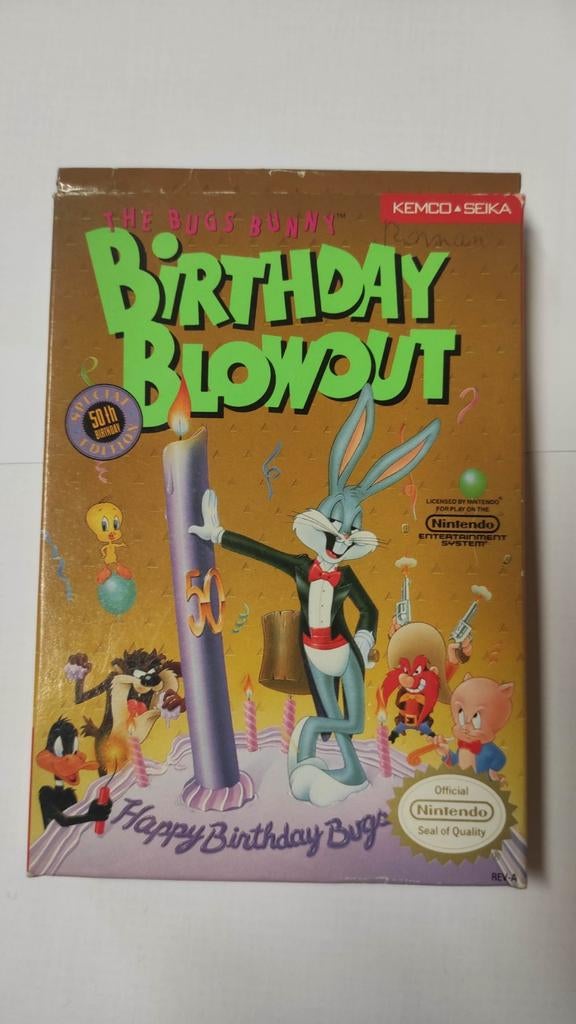 Bugs Bunny Birthday nintendo nes avec boîte, Enlèvement