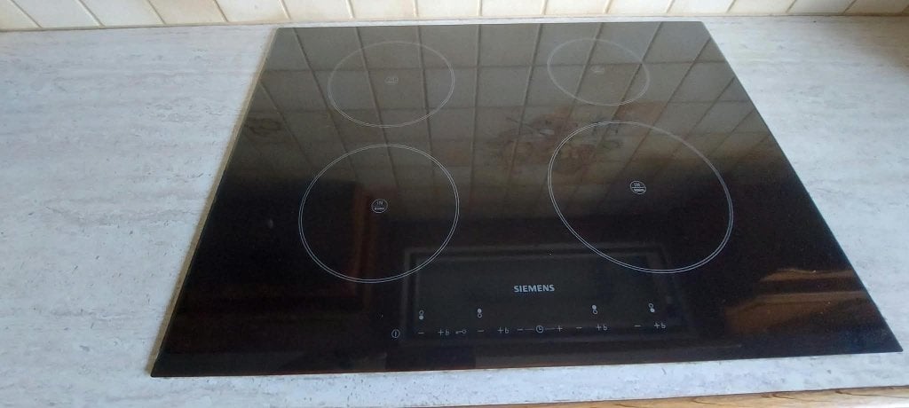 Inductie kookplaat Siemens, Elektronische apparatuur, Kookplaten, Ophalen, Gebruikt, 4 kookzones, Inbouw