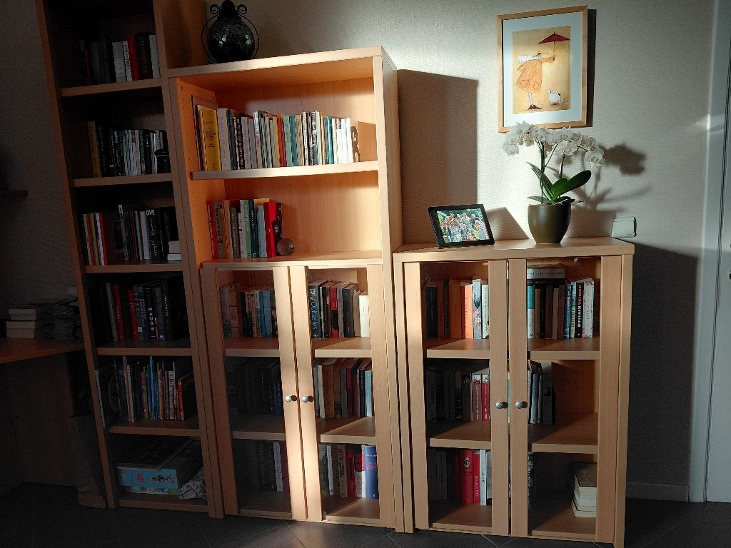 Boekenkasten, Huis en Inrichting, Ophalen, Gebruikt, 25 tot 50 cm, Met lade(s)