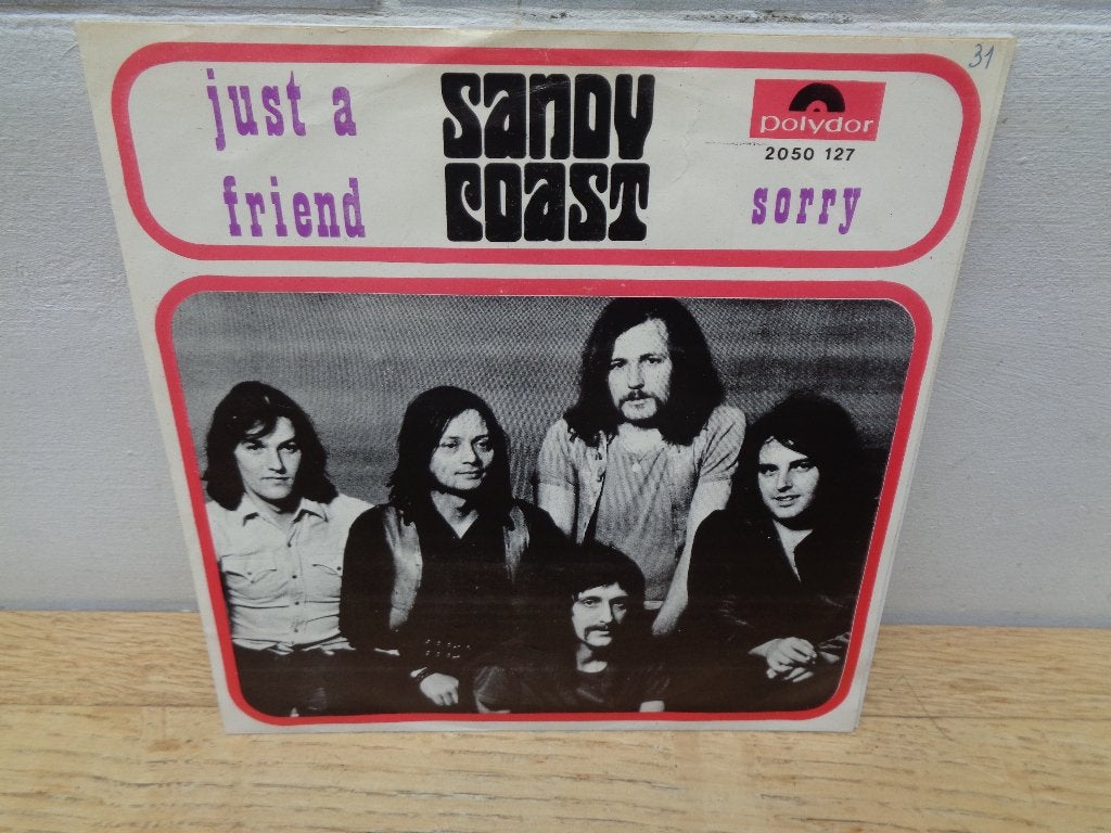 Sandy Coast single "Just a Friend" [België-1971], Gebruikt, Verzenden, 7 inch, Fotohoes