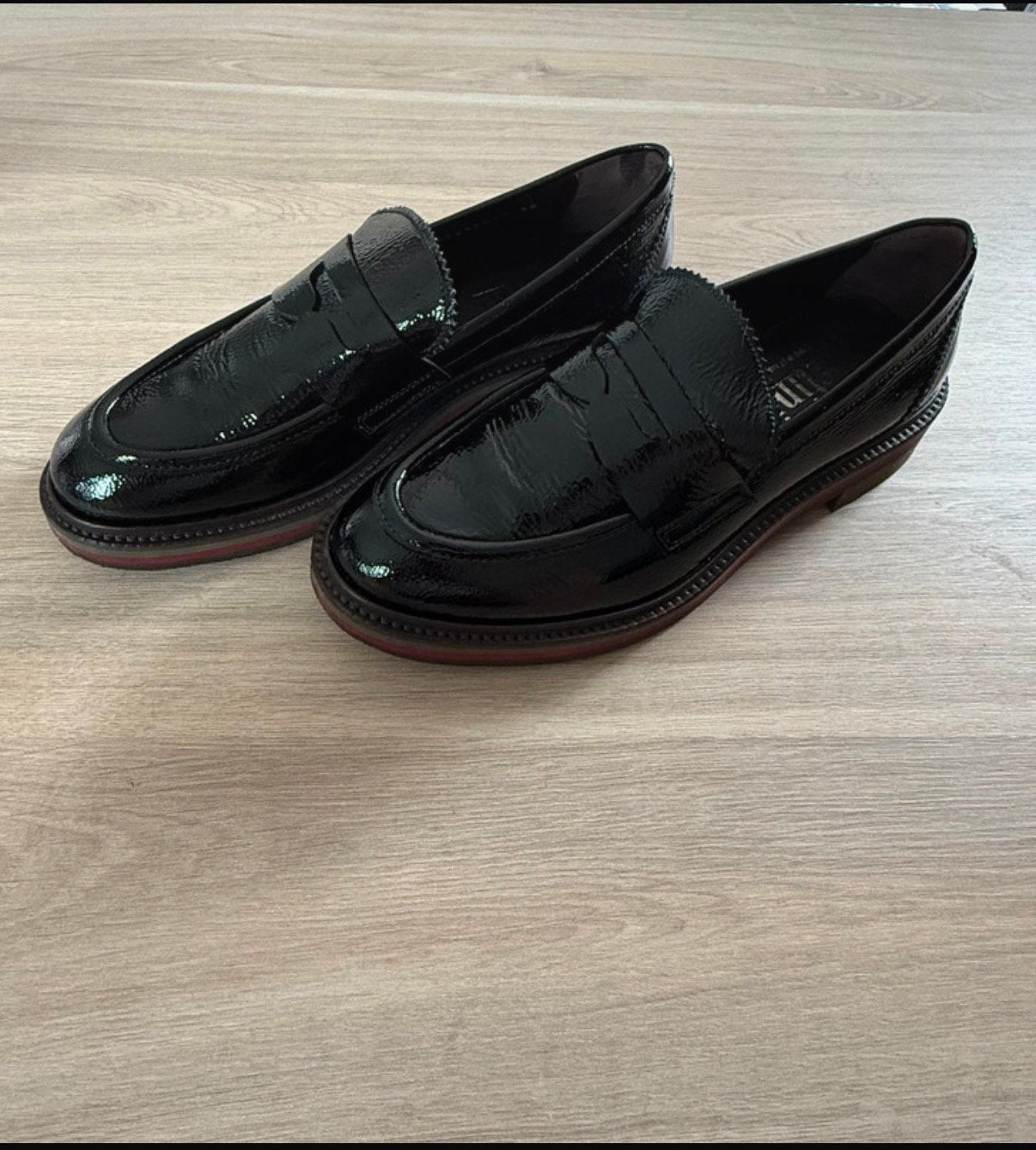 Zwarte pertini loafers - maat 38, Ophalen of Verzenden, Zo goed als nieuw, Zwart