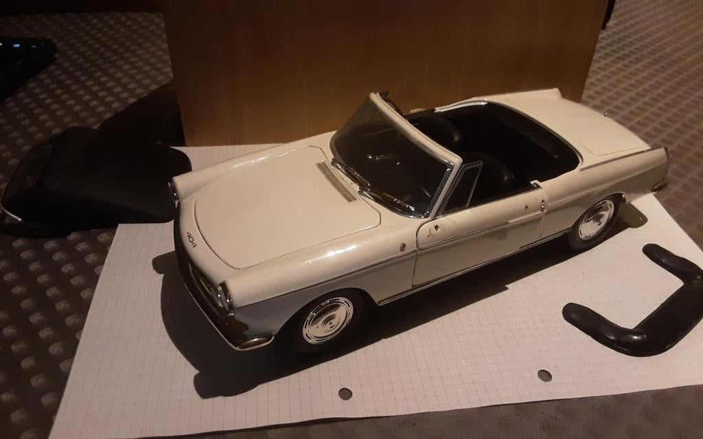 PEUGEOT 404 cabriolet miniatuur, Ophalen of Verzenden, Gebruikt, Auto, Norev