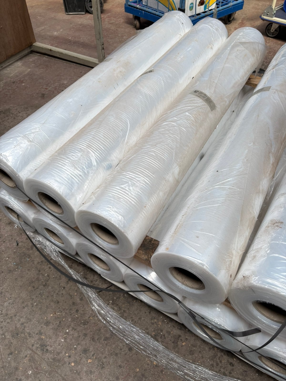 15 rollen plastiek, Ophalen, Zo goed als nieuw