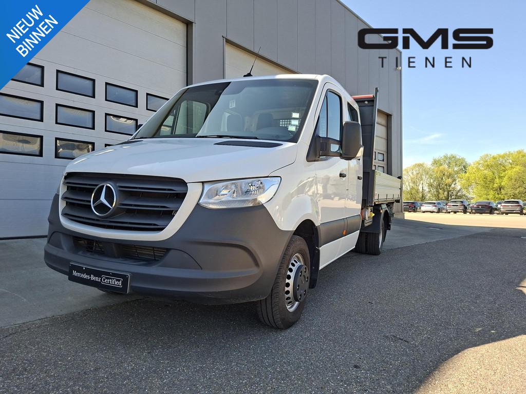 Mercedes-Benz Sprinter 516 CDI A3 DC Kipper, Auto's, Bestelwagens en Lichte vracht, Bedrijf, Te koop, Emergency brake assist, Hill-Hold Control