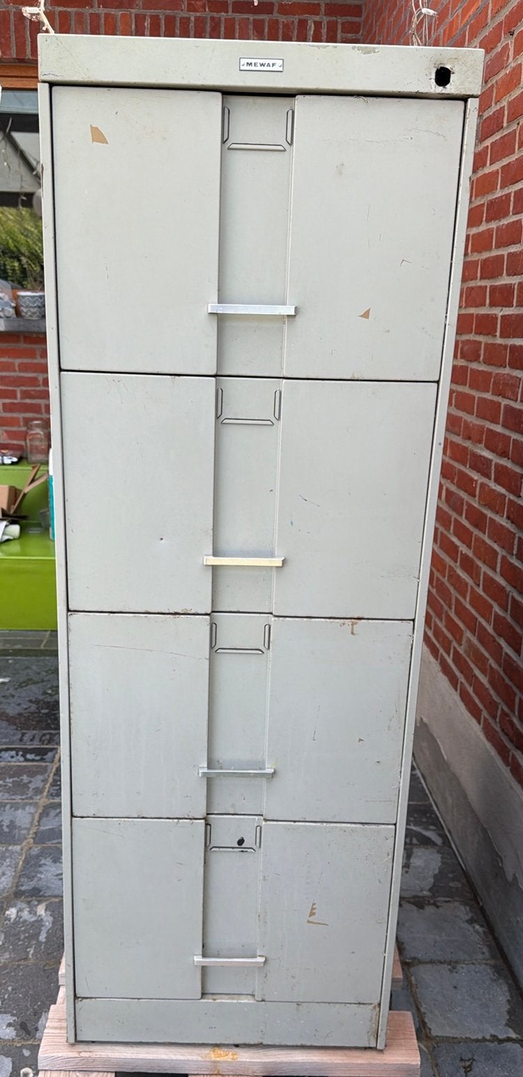Archiefkast MEWAF 4 lades, Enlèvement, Utilisé, 100 à 150 cm, Métal