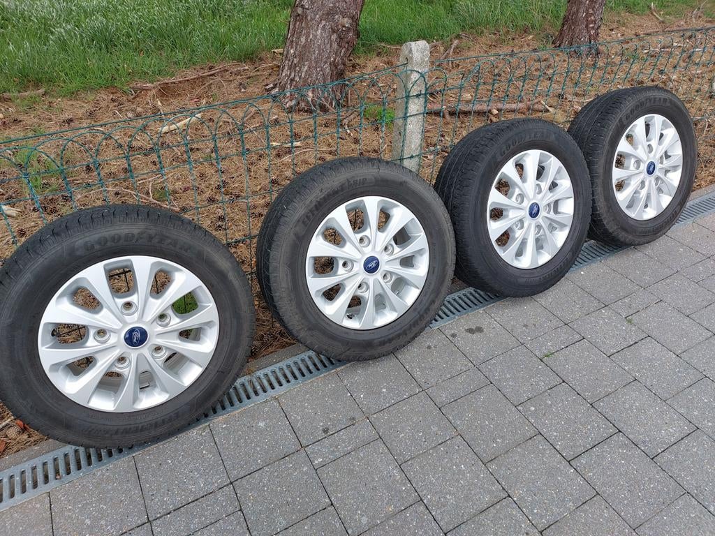 Originele velgen met banden Ford Transit Custom, Ophalen, 16 inch, Banden en Velgen, Zomerbanden