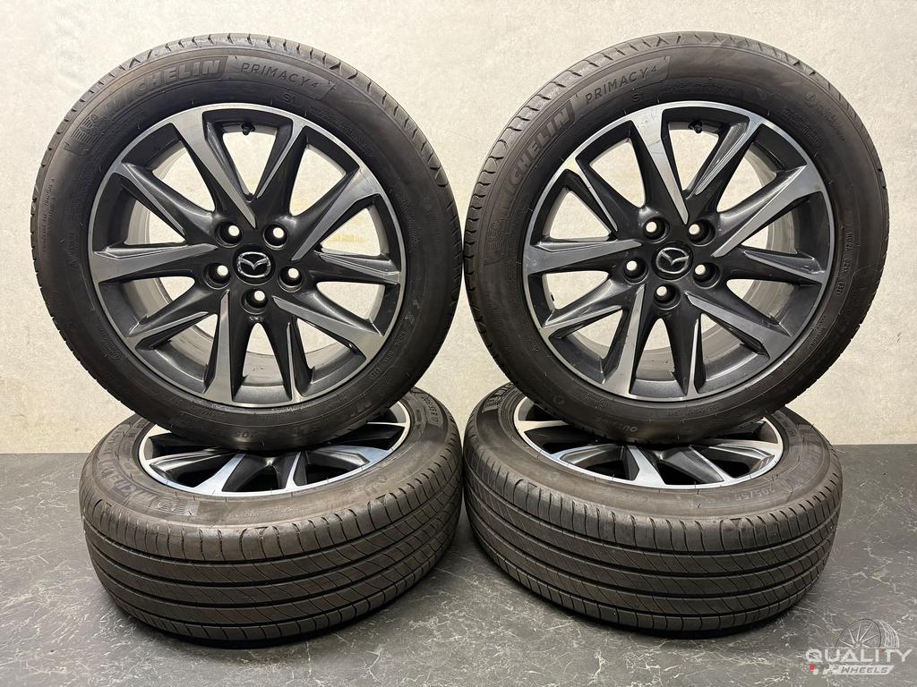 5x114,3 17" Mazda 3 2013+ Velgen + Banden 205/55/17 205/55R1, Gebruikt, -, -, Banden en Velgen