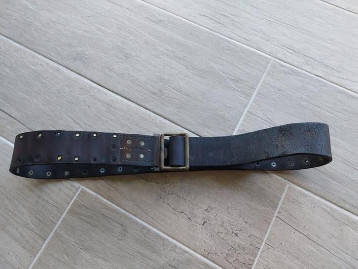 Belgische riem troep J. Fonson wo2 ABBL 1940, Verzamelen, Ophalen of Verzenden