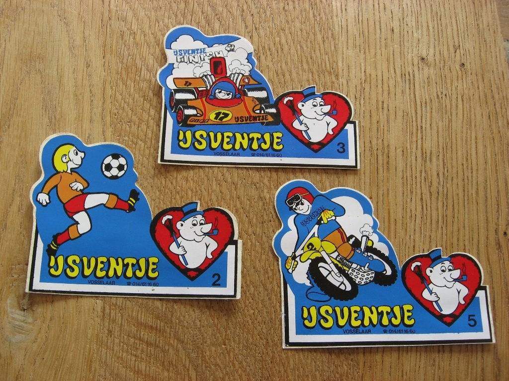 Autocollants vintage pour garçon, crème glacée, Vosselaar, Enlèvement ou Envoi, Neuf, Autres types