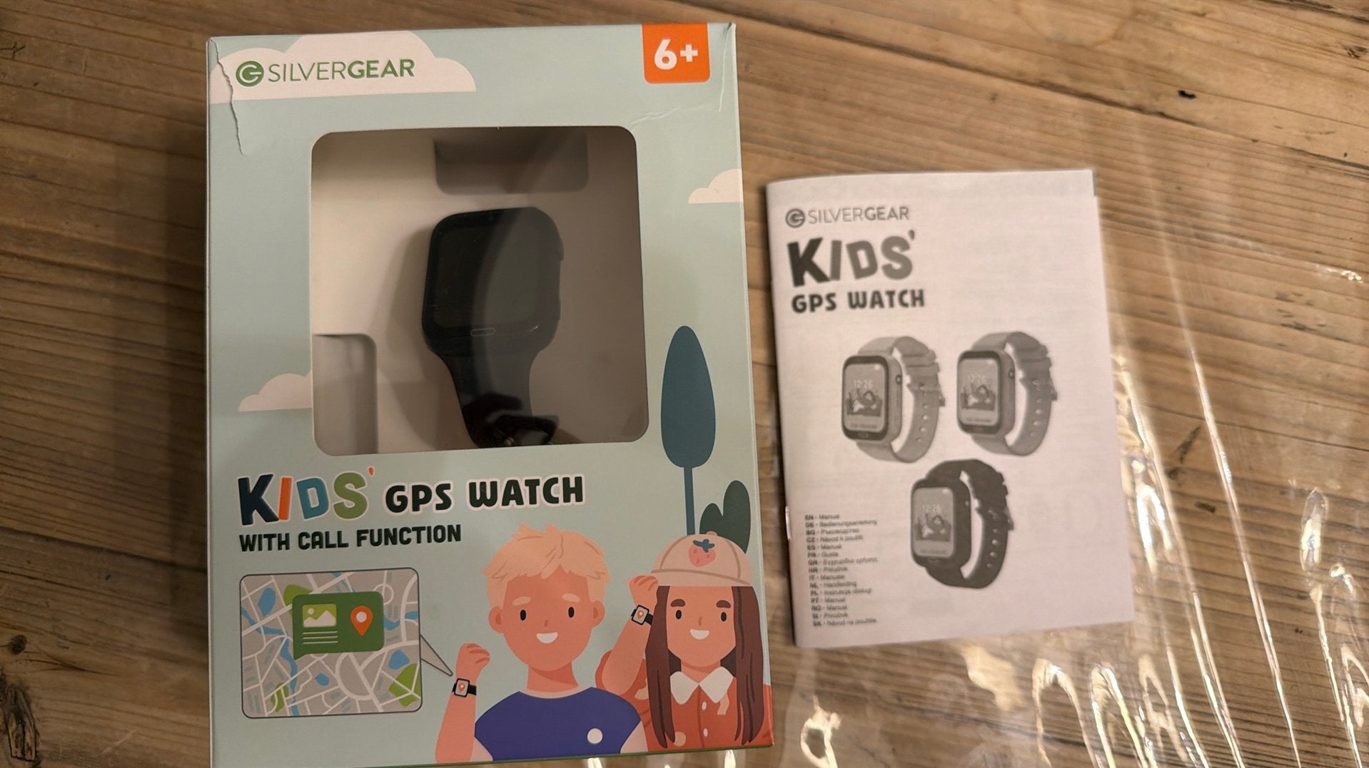 Kids GPS watch Silvergear, Ophalen of Verzenden, GPS, Zo goed als nieuw, Zwart