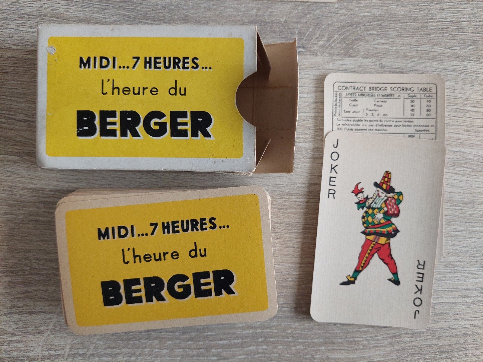 cartes à jouer Berger Pastis, Collections, Cartes à jouer, Jokers & Jeux des sept familles, Enlèvement ou Envoi, Comme neuf, Carte(s) à jouer